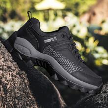 男式輕量耐用戶外攀登鞋,時尚設計 - 黑色 - 查看 4