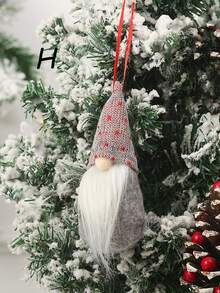 1入聖誕小矮人和無面娃娃形狀樹裝飾掛墜 - 彩色 - 查看 9