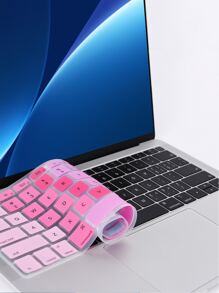 1sheet Color Block Keyboard Skin Compatible With Macbook Air A2681 - Multicolor - View 2