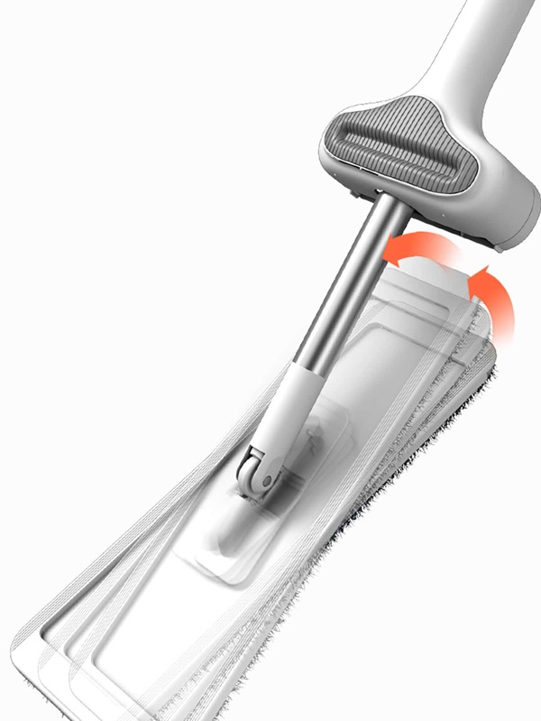 1set Handsfree Bathroom Floor Mop, With Superfine Fiber Flat Mop