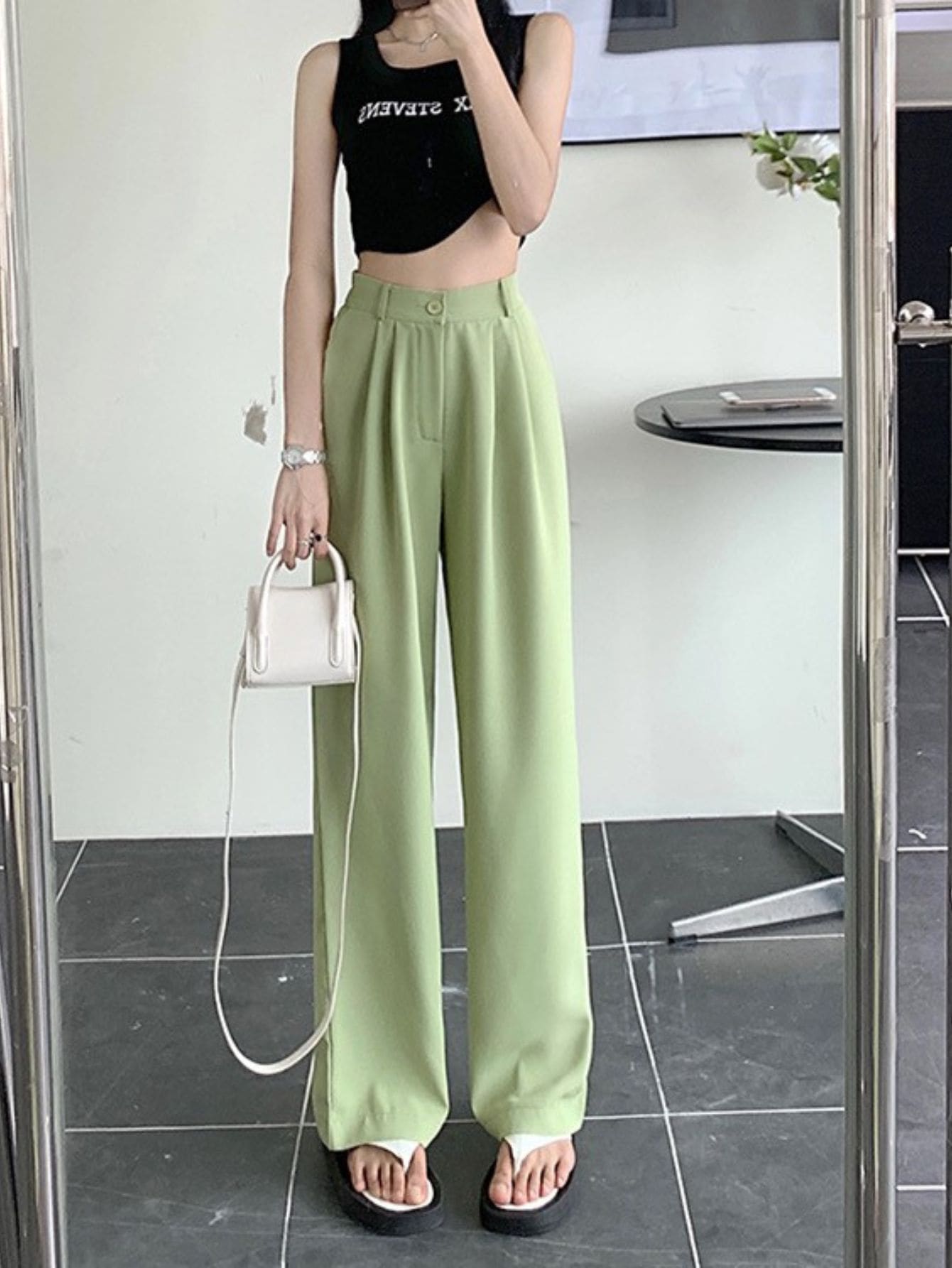 Women Pants - Green - View 1