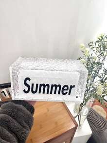 1pc Led Ice Block Lamp, Rechargeable With 3 Color & 16 Color Light Changing Modes. Suitable For Rooms, Bars, Restaurants, Outdoors. - Multicolor - View 1