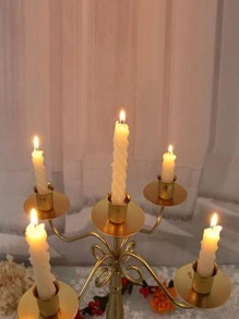 1入組復古鍛鐵多種頭燭台,家庭客廳餐具桌子裝飾用品和禮品配件 - 彩色 - 查看 3