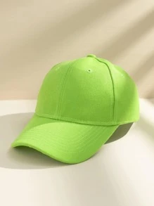 1pc Ladies' Neon Green Couple Baseball Cap For Spring, Summer And Autumn - Mint Green - View 4