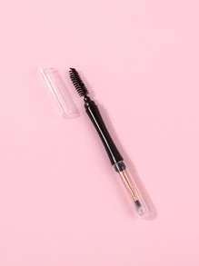 1件套高端睫毛梳（带盖）、双头眉刷、睫毛夹、超细眼线刷、眉胶刷套装，包含眉刷、眼影刷、螺旋刷、螺旋刷，赠品 - 黑色 - 查看 3