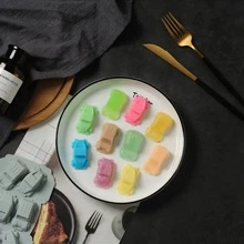 1入粉色6輛賽車主題矽膠蛋糕模,用於烘焙巧克力蛋糕、手工香氛工藝、diy冰塊、果凍、翻糖和糖果 - 粉色 - 查看 11