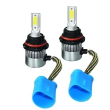 2入組/包9007LED頭燈燈泡,300%亮度,大功率,遠光燈,鹵素替代品,6000K酷白色 - 9007 - 查看 6