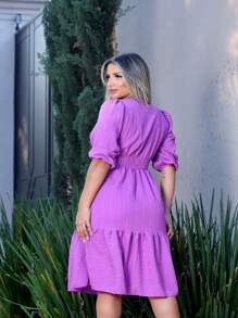 Women Dresses - 淡紫色 - 查看 3