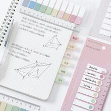 3 Packs Of 600pcs Morandi Color Sticky Notes, Pet Fluorescent Index Tabs, Colorful Reminder Memo Pad For Reminders And Messages - Multicolor - View 3