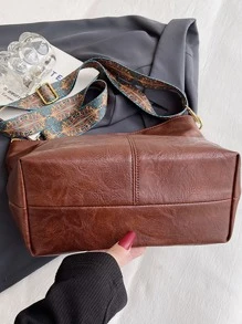 Vintage Crossbody Bag Hobo Bag Casual Zipper Shoulder Bag Retro Style Large Capacity Crossbody Bag For Work & School Mother's Day Gift For Mom