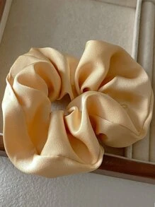 7/1件装 女士毛绒兔毛发圈 纯色加厚发绳 优雅发饰 适合日常佩戴、扎马尾辫、化妆、搭配服装的发圈，休闲化妆居家健身女士配饰 头饰