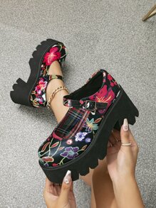 Thick-soled Mary Jane Shoes, College Style, Autumn & Winter, Random Color - Multicolor - View 3