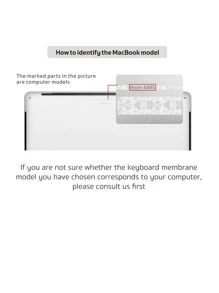 1sheet Color Block Keyboard Skin Compatible With Macbook Air A2681 - Multicolor - View 5