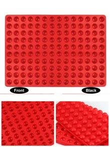 1 Pièce Moule En Silicone À Demi-sphère Rouge En Option Avec 140 Ou 468 Trous Pour Chocolat, Bonbons, Pâtisserie, Aliments Pour Animaux De Compagnie, Outil De Bricolage Pour Gâteau