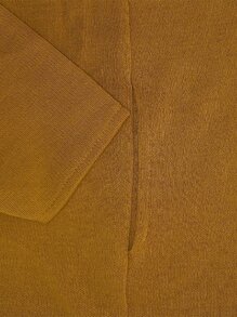 Suéter Largo Capa  Cárdigan Abrigo Saco Para Hombre Con Gorro - Amarillo Mostaza - Ver 6