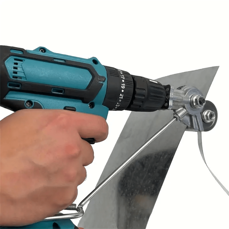 A Set Of Electric Drill Modified Plate Shears, Electric Scissors, And