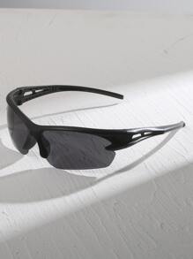 DareSee 1 chiếc kính thể thao nam bằng nhựa, kiểu dáng thời trang, thích hợp cho trang phục hàng ngày, chụp ảnh, mua sắm, đạp xe và trượt tuyết. Phụ kiện kính râm đường phố, phụ kiện đi học, đi biển. Kính râm mang phong cách đường phố và phù hợp với áo len, áo khoác, áo nỉ, áo hoodie, quần da và quần cargo. Thích hợp cho lễ hội âm nhạc Y2K, mùa thu đông, trở lại trường học. Quà tặng lễ hội âm nhạc. - Xám - Xem 3