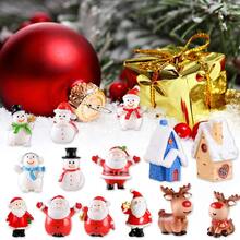 30 Bộ Dụng Cụ Trang Trí Giáng Sinh Thu Nhỏ, Tượng Nhỏ Bằng Nhựa Poly-Resin Phong Cách Giáng Sinh Ông Già Noel Cây Giáng Sinh Người Tuyết Tuần lộc Trang Trí Giáng Sinh Hoạt Hình Dễ Thương Cho Trang Trí Tiệc Trong Vườn Nhà Trang Trí Máy Tính Để Bàn - Đỏ và trắng - Xem 5