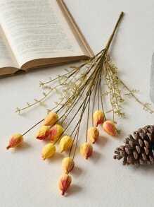 1束12頭模擬淑女蘋果,秋季家居、客廳、餐桌裝飾,鄉村風格裝飾,攝影道具,裝飾花卉 - 橘色 - 查看 5