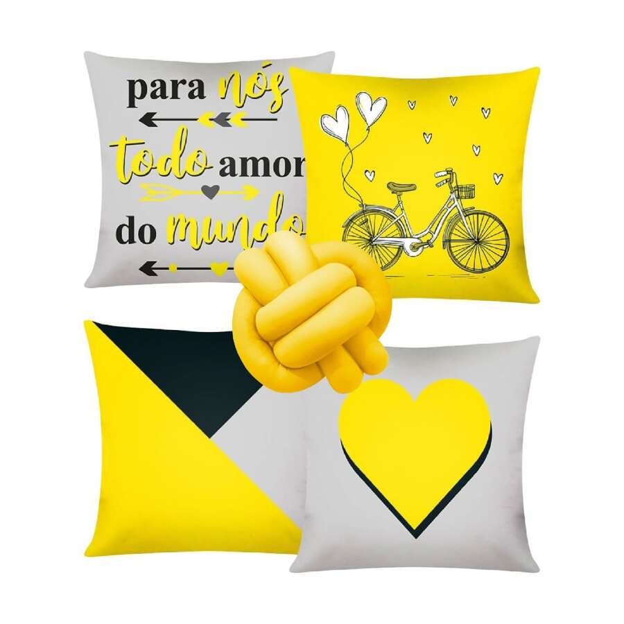 Decorative Pillows - 芥末黃 - 查看 1