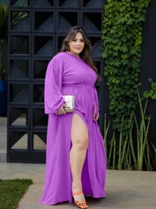 Plus Size Dresses - Lila Púrpura - Ver 2