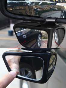 360 Degree Car Blind Spot Mirror For Front & Rear View, Reversing Auxiliary Mirror (one For The Driver) - Black - View 1