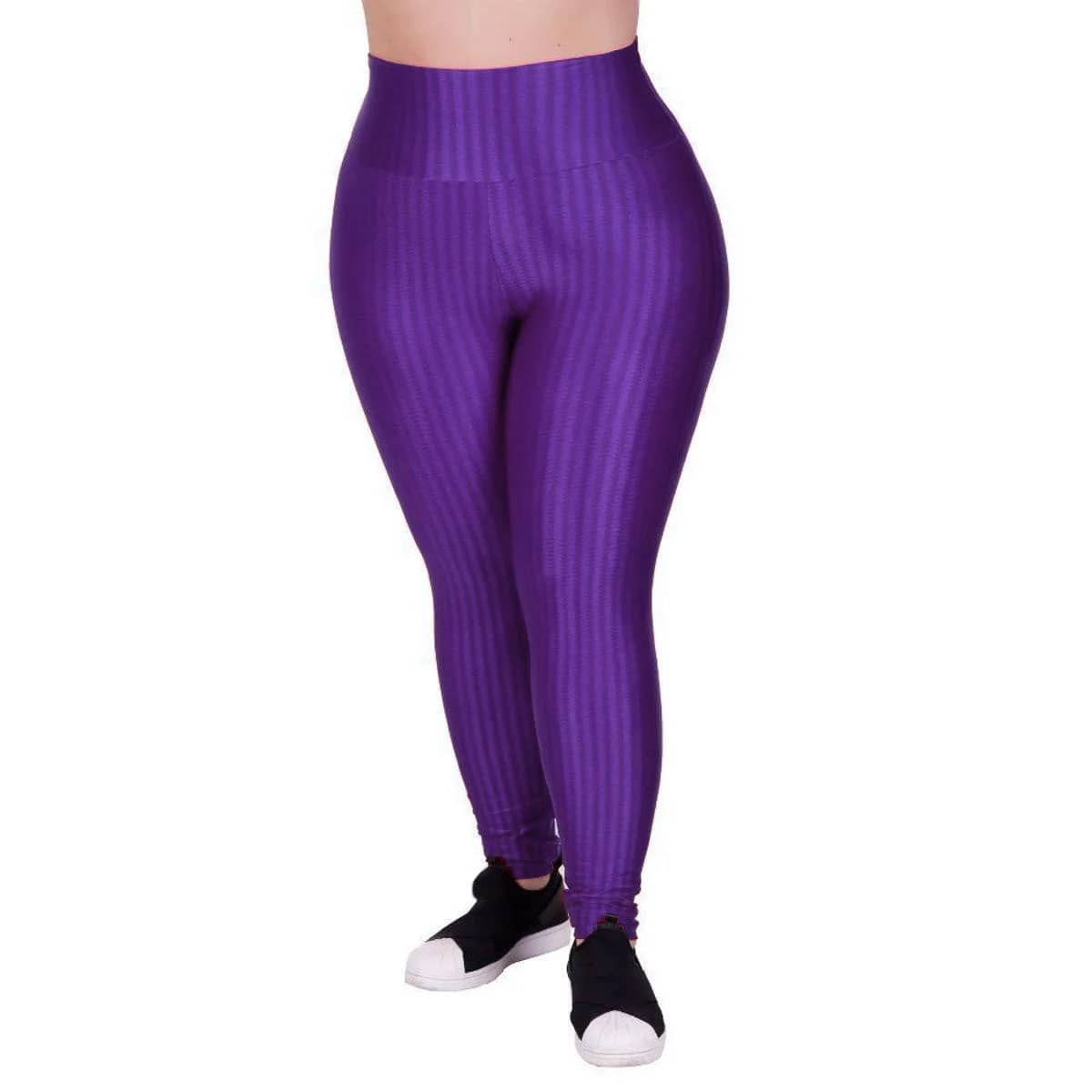 Plus Size Sports Leggings & Pants - Màu tím - Xem 1