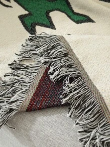 1 件彩色涂鸦卡通户外露营挂毯野餐毯、300gsm 便携式地毯垫、帐篷地布、多功能桌布、房车毯、沙发套、午睡毯、可翻转四季沙发套 - 米色 - 查看 9