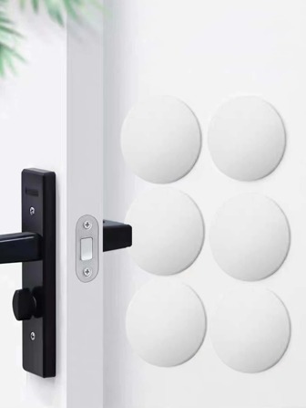 6pcs Round Silicone Furniture Wall Door Crash Pad