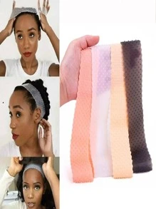 Faixa Fixadora De Silicone P/ Peruca, Lace Front Hair Grip - Multicolorido - Visão 3