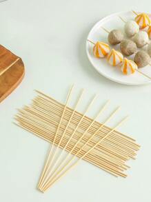 50 Piezas Brochetas De Bambú De Madera De 25 Cm/30 Cm, Herramienta De Carne De Bambú Para Barbacoa De Comida, Palillos Largos Desechables Para Parrillas De Catering De Fiestas