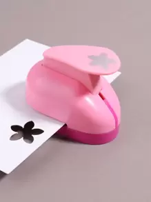1pc Pink Flower Pattern Handmade Diy Embossing Tool - Pink - View 7