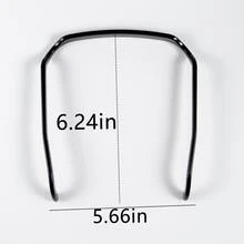 2pcs/set Invisible Square Headband And Sunglasses Headband - Black - View 4