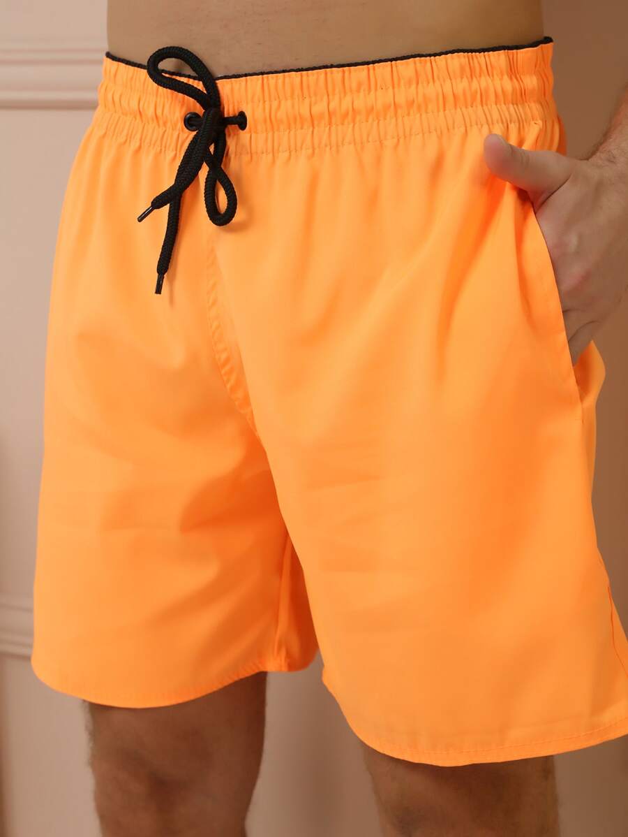 Men Shorts - 橘色 - 查看 1