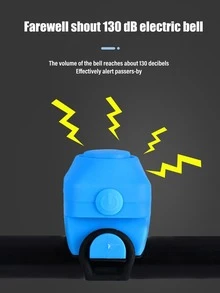 Mini Multicolor Electronic Bike Bell Horn For Mountain Bikes And Bicycles - Blue - View 2