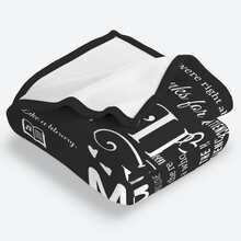 女士生日禮物 我愛你媽媽禮物毛毯生日禮物 - 黑色 - 查看 8