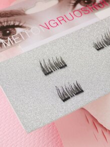 Magnetic Eyelashes Natural Look, 1pair Quantum Eyelashes With Hand Band For Convenient Repeated Use Strip Lashes, Lashes, Eyelashes, Fake Lashes - 黑色 - 查看 4