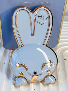 Plain Phone Case With Rabbit Design Stand-Out Phone Grip,International Version, Not The Domestic Version - Blue - View 6