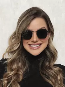 Women Fashion Glasses - Black - View 2