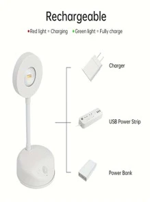 1個可充電動感應LED牆燈，無線牆燈，USB供電感應牆燈，適用於畫廊、樓梯、走廊、客廳和臥室裝飾（有兩種款式可選） - 白色 - 查看 11