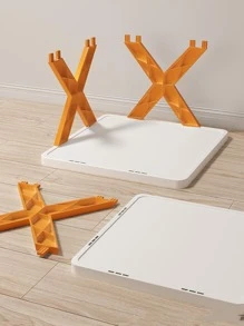 1 pieza Organizador plegable para sala de estar/dormitorio, estante DIY para zapatos sencillo, de 2 niveles, fácil de montar, disponible en 3 colores, capacidad individual de 20 kg, también se puede usar como estante de almacenamiento, ¡diseño genial!
