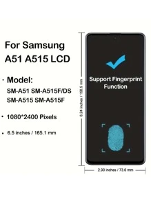 1 Miếng Điện thoại di động Màn hình LCD Tương thích với Samsung Thiên hà A51 A515 ( Với khung ) - với khung - Xem 2