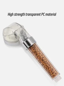 1个麦饭石滤芯手持花洒浴室配件浴室工具 - 無色 - 查看 3