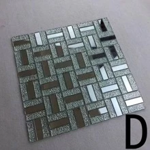 自粘式水晶玻璃馬賽克磁磚鏡面後擋板,適用於背景牆、浴室、廚房、魚缸、游泳池等 - 彩色 - 查看 10