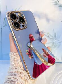 Figure Graphic Phone Case With Phone Holder - Blue - View 4