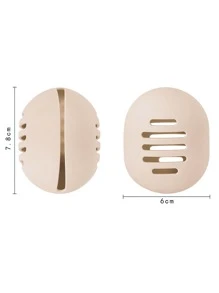 HMQ beauty 1 件化妆海绵架，带硅胶和多孔，用于化妆海绵混合存储和旅行便携式粉扑盒、房间、家居、卧室、浴室、房子、粉色房间、客厅装饰、旅行用品、礼品袋、送给妈妈、爸爸、男士、朋友、老师、生日、婚礼、书桌、架子、配件、礼品盒、有趣的礼物、存储 - 棕色 - 查看 9