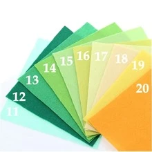 10/20/30/40 piezas de tela de fieltro no tejida, juego de telas de poliéster de 15 cm x 15 cm para decoración, colores aleatorios, para coser muñecas y manualidades