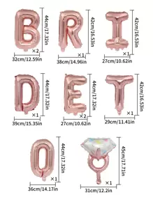 Bride To Be Rose Gold Decoration Balloon Back To School Valentine Day - Rose Gold - View 3