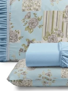 Sheet Sets With Pillowcases - Màu xanh lam - Xem 2