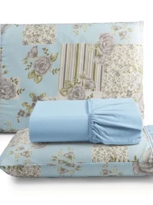 Sheet Sets With Pillowcases - Màu xanh lam - Xem 3